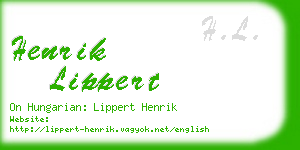 henrik lippert business card